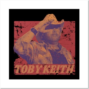 toby keith - retro style Posters and Art